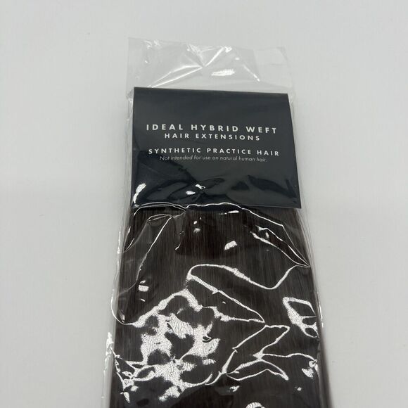 PRACTICE HAIR Ideal Hybrid Weft Hair Extensions Synthetic Practice Hair 18" - Picture 2 of 4